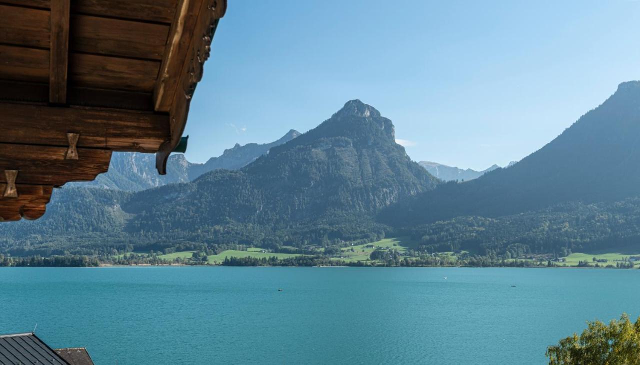 Aberseeblick Pension Ellmauer Sankt Wolfgang im Salzkammergut Bagian luar foto